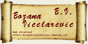 Božana Vicelarević vizit kartica